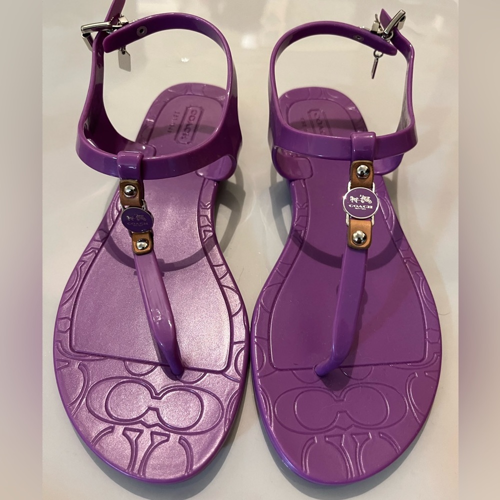 Coach jelly sandals | size 6